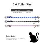 Cute Adjustable Breakaway Cat Collars with QR Code