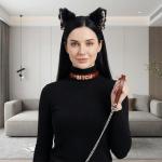 Gothic Cat Ears Choker and Headband Set