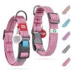 Reflective Eco-Friendly Dog Collar with QR ID Tag