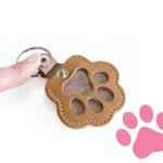 Cute Cat Paw Keychain for Pet Hair Storage