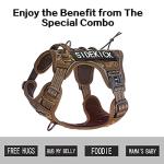 Glow-in-the-Dark Dog Vest Patches - 8 Pack