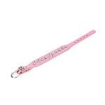 Personalized Pink Rhinestone Leather Pet Collars