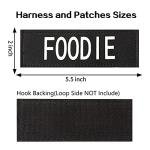 Glow-in-the-Dark Dog Vest Patches - 8 Pack