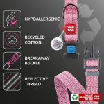 Reflective Eco-Friendly Dog Collar with QR ID Tag