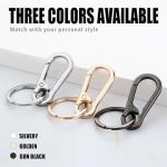 Wikavanli Metal Keychain Set with Clip – 3 Colors
