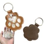 Cute Cat Paw Keychain for Pet Hair Storage