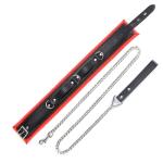 Big Thick Leather Collar and Leash Set