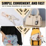 Wikavanli Metal Keychain Set with Clip – 3 Colors