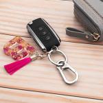 Wikavanli Metal Keychain Set with Clip – 3 Colors