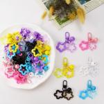 30-Pack Colorful Acrylic Star Keychain Set