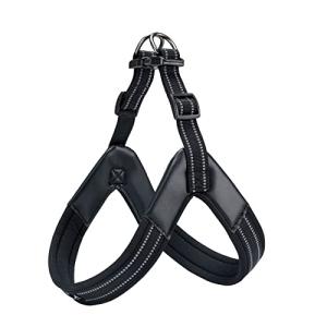 Adjustable Reflective No Pull Dog Harness - Black