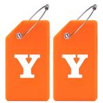 Silicone Luggage Tags - 2 Pack with Initials