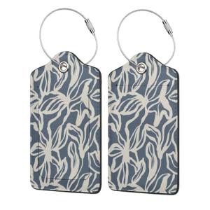 Cute Floral Luggage Tags with Privacy Cover