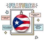 Custom Puerto Rican Dog Tag - Double-Sided Pet ID