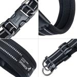 Adjustable Reflective No Pull Dog Harness - Black