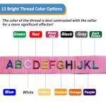 Personalized Reflective Dog Collar with Embroidery