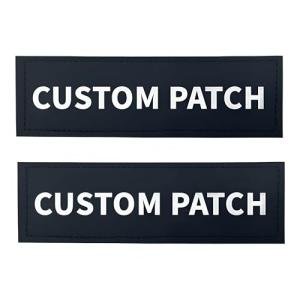 Custom Waterproof Dog Vest Name Patches - 2 Pack