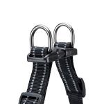 Adjustable Reflective No Pull Dog Harness - Black
