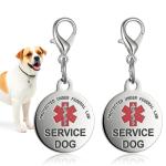 Stainless Steel Service Dog Tags - 2 Pack