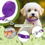 48-Piece Adjustable Puppy Collar and Leash Set