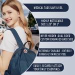 Divoti Emergency Medical ID Tag with Clip