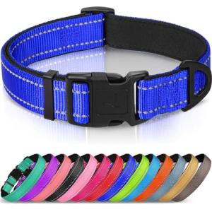 Reflective Neoprene Dog Collar for Large Dogs