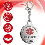 Stainless Steel Service Dog Tags - 2 Pack