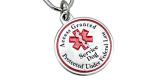 Double-Sided Service Dog Tag with Medical Alert Symbol