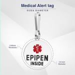 Divoti Emergency Medical ID Tag with Clip