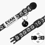 Personalized Reflective Cat Collars with Name Tags - 2 Pack