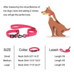 JIPIMON Waterproof Dog Collar and Leash Set