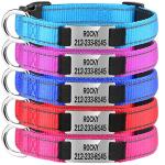 Reflective Engraved Dog Collars - Adjustable & Durable