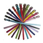 Soft Adjustable Leather ID Collars for Puppies