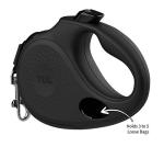 TUG Tangle-Free Retractable Dog Leash with Waste Bags