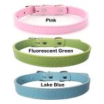 Soft Adjustable Leather ID Collars for Puppies