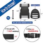 1-Inch Quick Release Adjustable Straps Buckles (2-Pack)