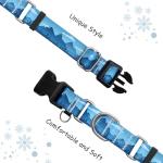 Adjustable Blue Nylon Martingale Dog Collar