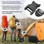 1-Inch Quick Release Adjustable Straps Buckles (2-Pack)