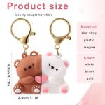 Cute Bear Keychain Set for Couples
