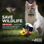 Soft Leather Cat Collar with Bell and QR Tag