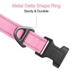 Joytale Adjustable Reflective Dog Collar - Pink