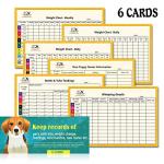 Soft Nylon Puppy ID Collars with Tags and Charts