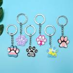 30 Cute Paw Print Keychains for Pet Lovers