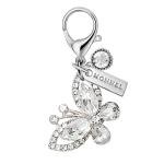 3D Crystal Butterfly Charm with Lobster Clasp