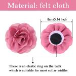 WILLBOND Dog Flower Collar Charms and Bow Tie