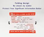 Home Alone Alert Key Tag with Emergency Contact Card