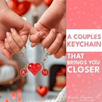 Personalized Heart Keychains for Couples - 2-Pack