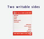 Home Alone Alert Key Tag with Emergency Contact Card