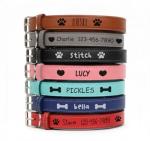 Personalized Engraved Vegan Leather Dog Collar