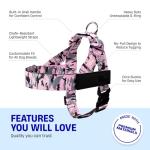 Pink Camo Dog Harness with Adjustable Neck & Chest